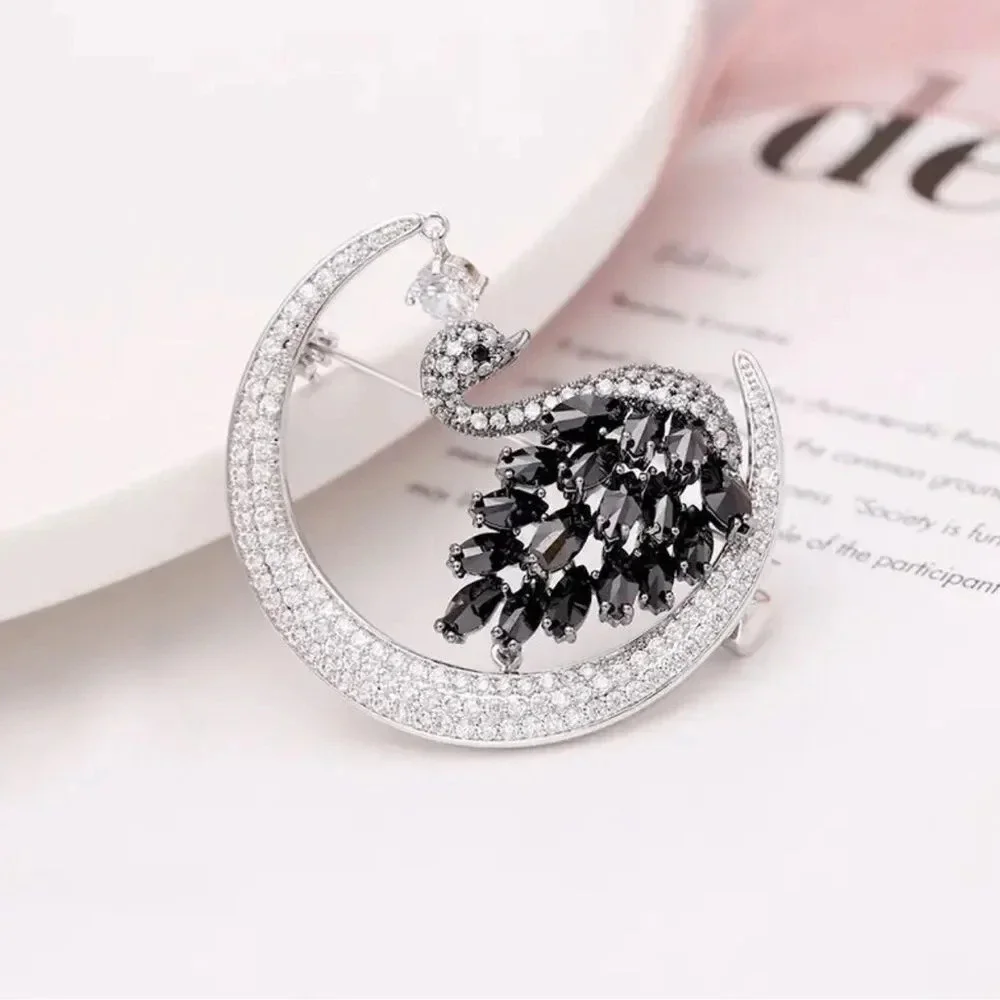 VQ Swan Brooch